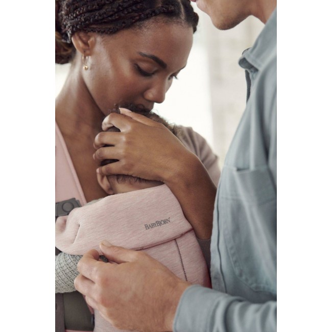 Nosidełko BABYBJORN MINI 3D Jersey - Jasny róż