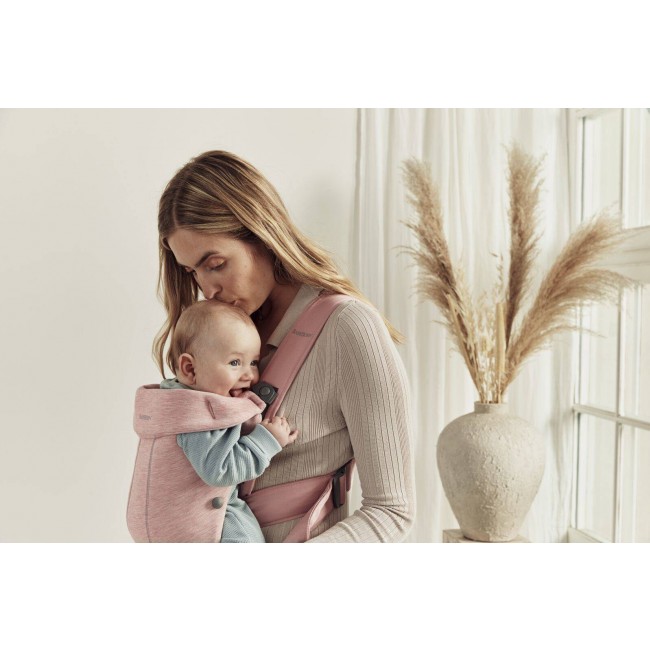 Nosidełko BABYBJORN MINI 3D Jersey - Jasny róż