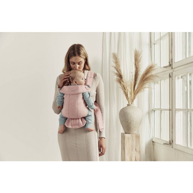Nosidełko BABYBJORN MINI 3D Jersey - Jasny róż
