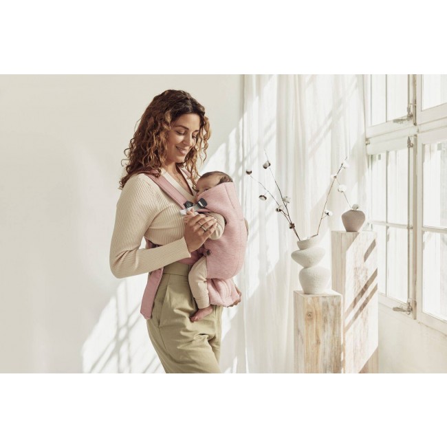 Nosidełko BABYBJORN MINI 3D Jersey - Jasny róż