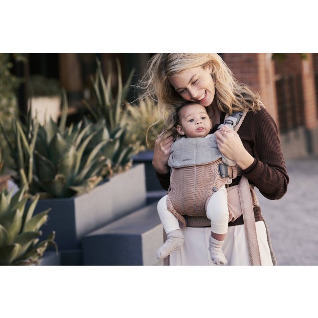 Nosidełko BABYBJORN Harmony 3D Mesh - Zgaszony Róż