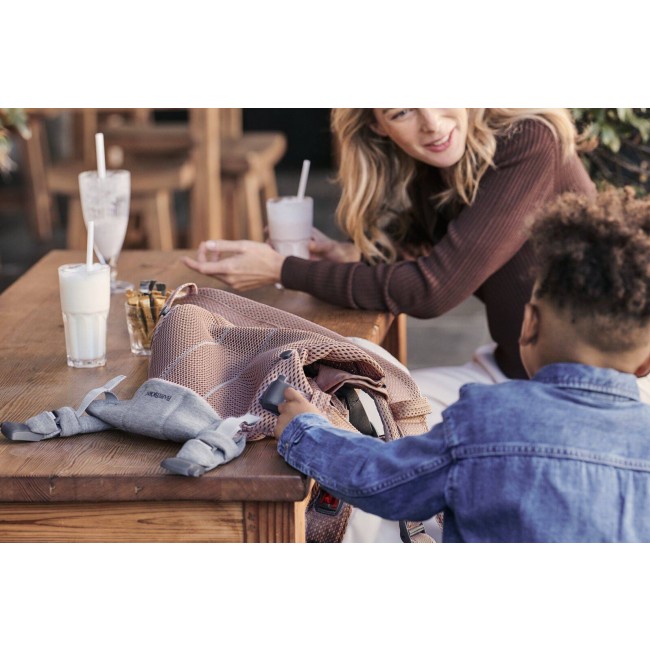 Nosidełko BABYBJORN Harmony 3D Mesh - Zgaszony Róż