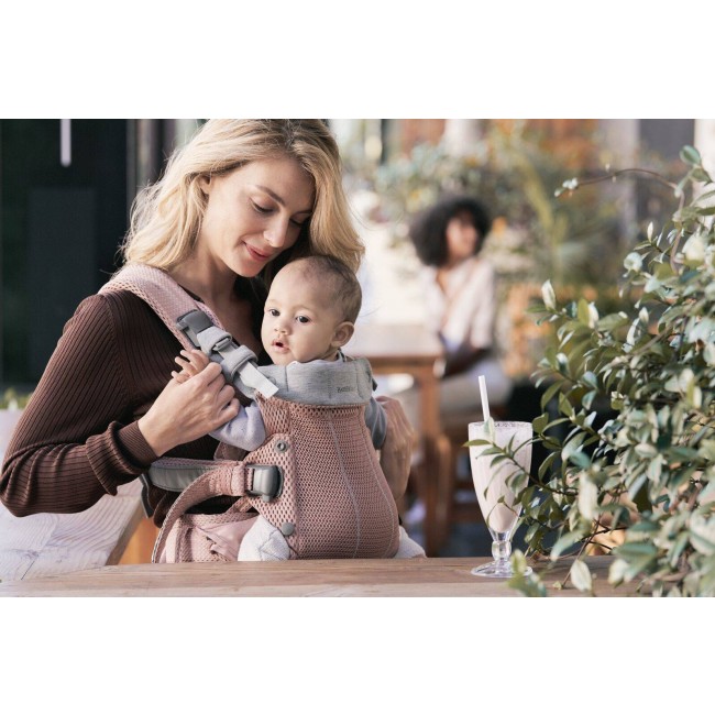 Nosidełko BABYBJORN Harmony 3D Mesh - Zgaszony Róż