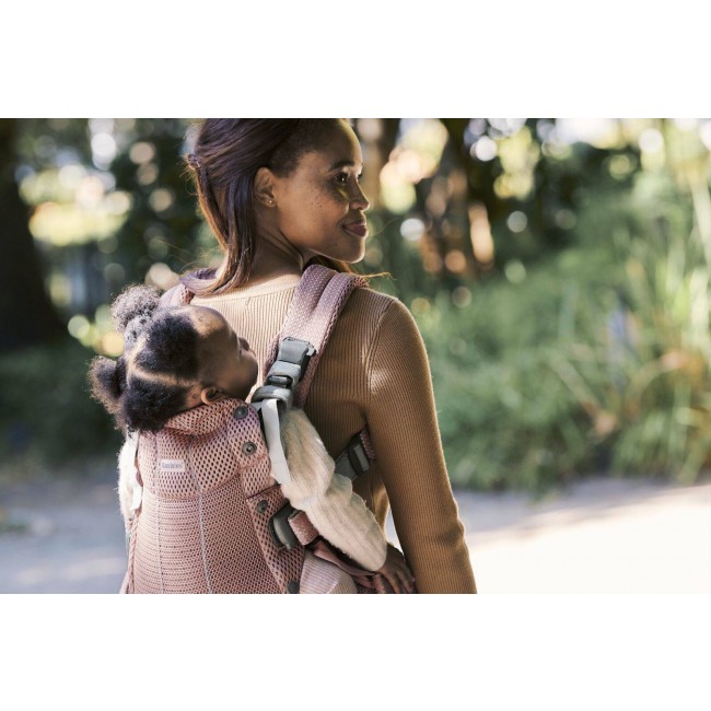 Nosidełko BABYBJORN Harmony 3D Mesh - Zgaszony Róż
