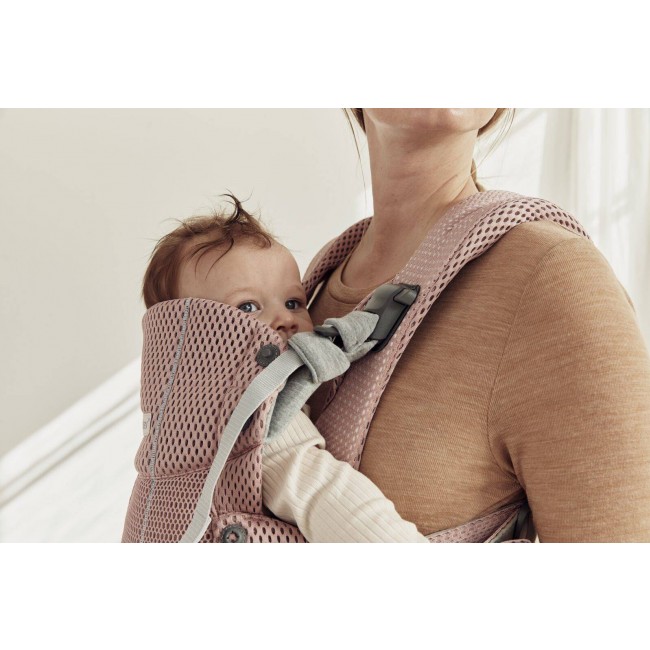 Nosidełko BABYBJORN Harmony 3D Mesh - Zgaszony Róż