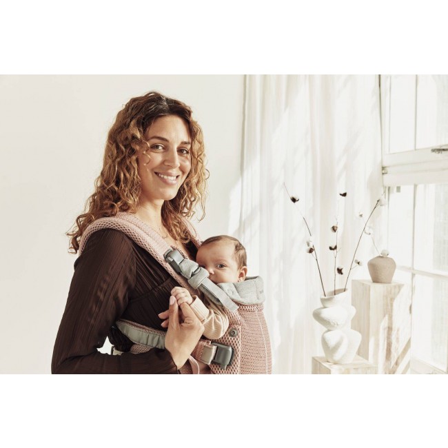 Nosidełko BABYBJORN Harmony 3D Mesh - Zgaszony Róż