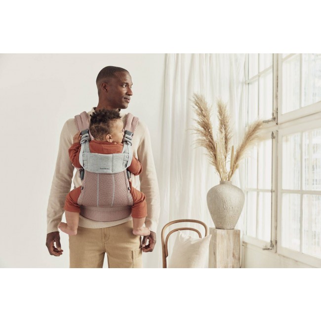 Nosidełko BABYBJORN Harmony 3D Mesh - Zgaszony Róż