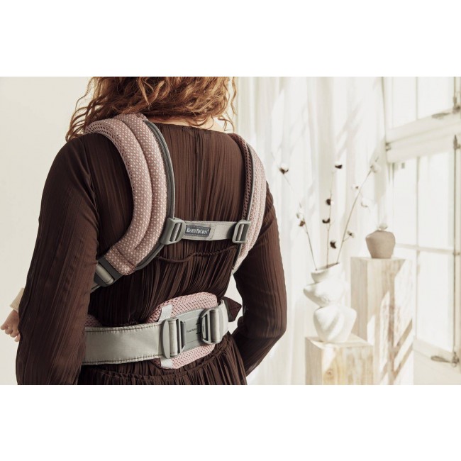 Nosidełko BABYBJORN Harmony 3D Mesh - Zgaszony Róż