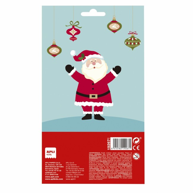 Świąteczne naklejki Apli Kids - Merry Christmas