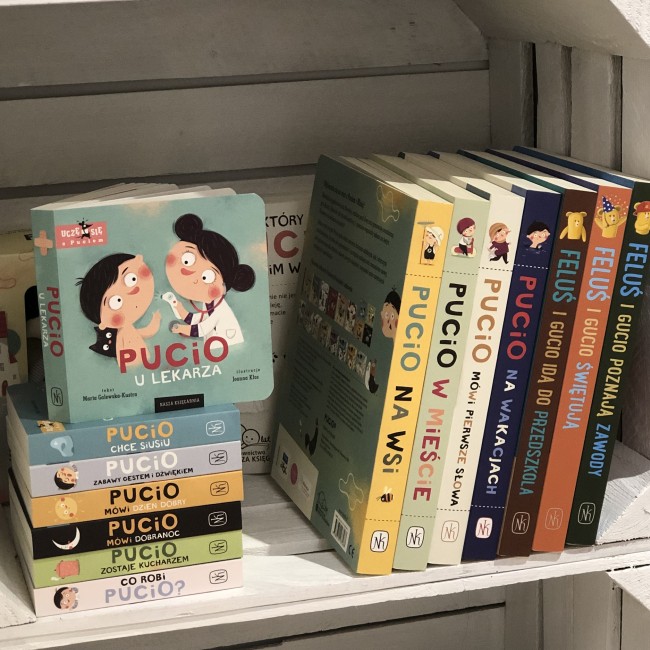 Książka "Pucio chce siusiu, czyli pożegnanie pieluszki" wydawnictwo Nasza Księgarnia