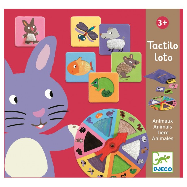 Gra edukacyjna Djeco - Dotykowe Lotto ruletka