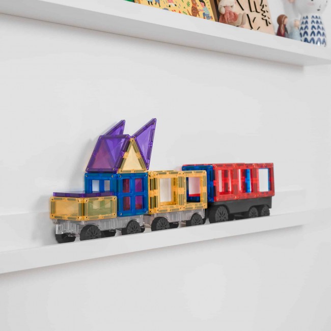 Klocki magnetyczne Connetix - Rainbow Transport Pack 50 el.