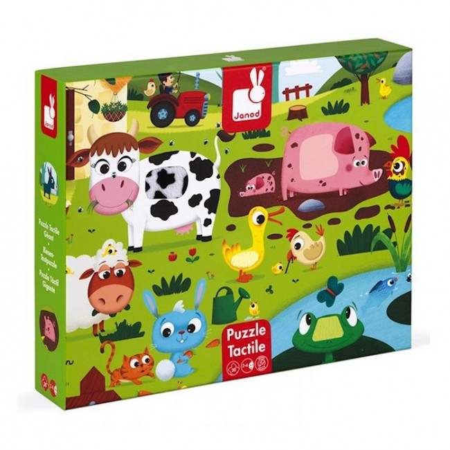 Puzzle sensoryczne Janod - Farma