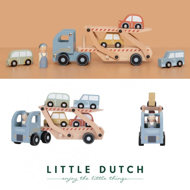 Laweta z autami Little Dutch