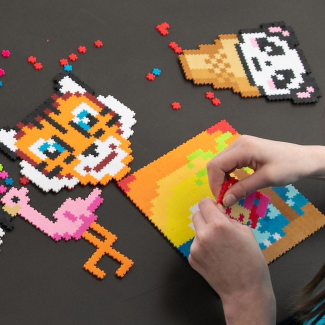 Puzzelki Pixelki Jixelz Fat Brain Toys - Mega Zestaw Kreatora