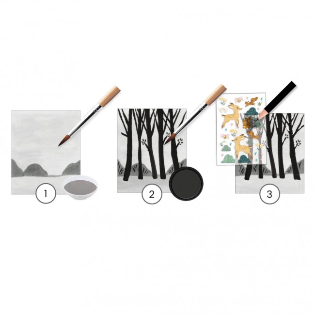 Zestaw artystyczny Djeco - Ostatni Śnieg
