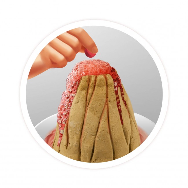Mini wulkan Buki - Erupcja i odkopywanie