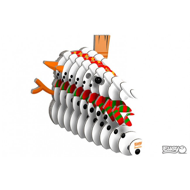 Eko Układanka 3D Eugy - Bałwanek