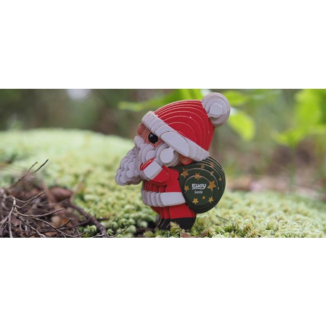 Eko Układanka 3D Eugy - Święty Mikołaj