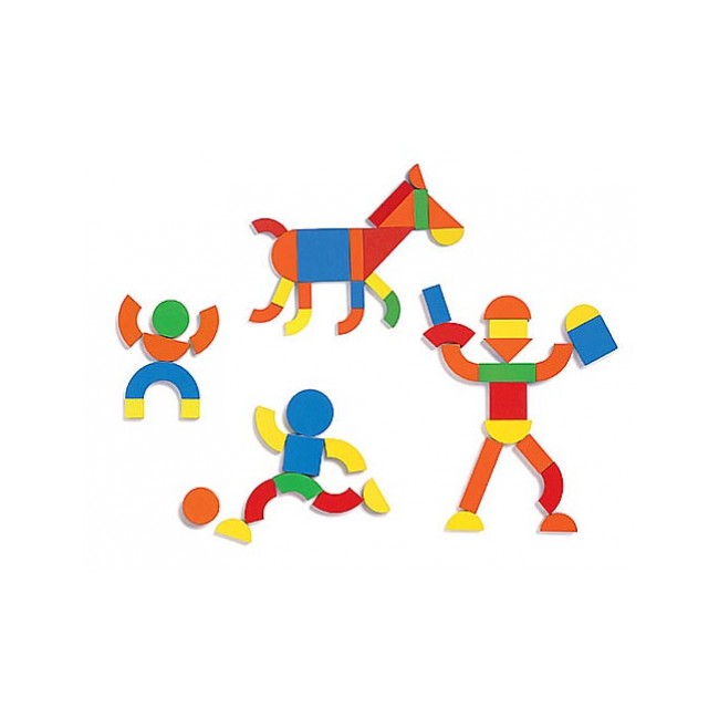 Drewniane magnesy Djeco układanka w walizce - Geoform