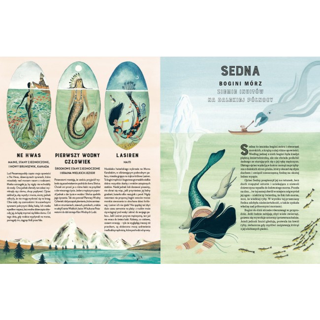 Książka "Atlas syren. Wodny lud z różnych stron świata" wydawnictwo Nasza Księgarnia