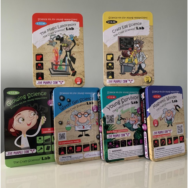 Zestaw do robienia eksperymentów The Purple Cow - Magiczne Laboratorium