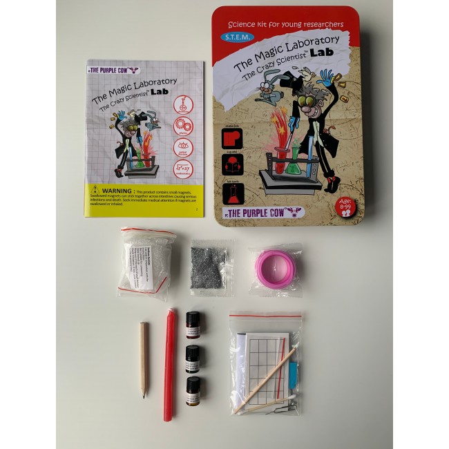 Zestaw do robienia eksperymentów The Purple Cow - Magiczne Laboratorium