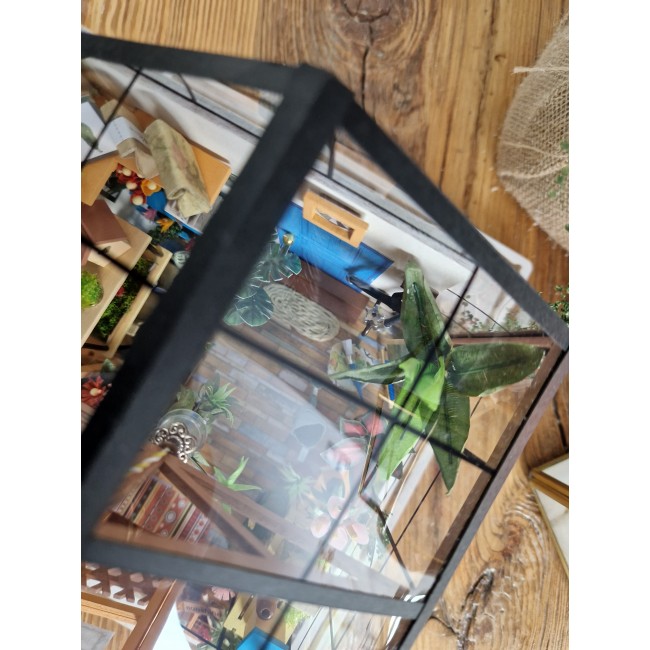 Składany Malowany Model Robotime - Mini Szklarnia