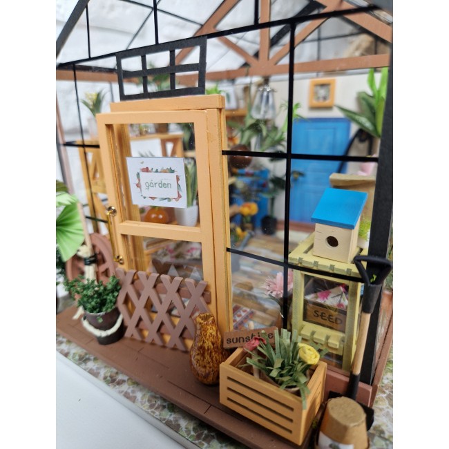 Składany Malowany Model Robotime - Mini Szklarnia