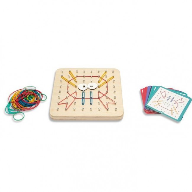 Drewniana tablica manipulacyjna BS Toys - Geoplan