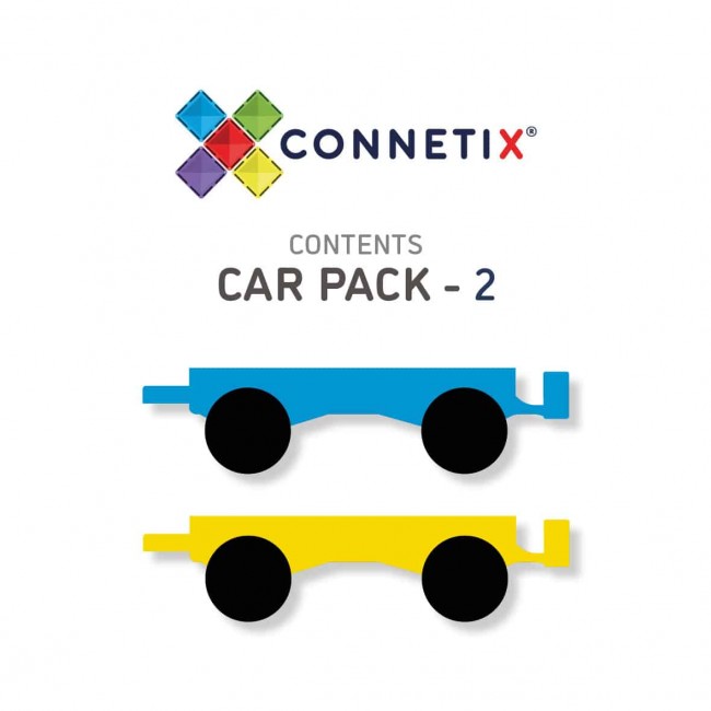 Klocki magnetyczne Connetix - Rainbow Car Pack 2 el.