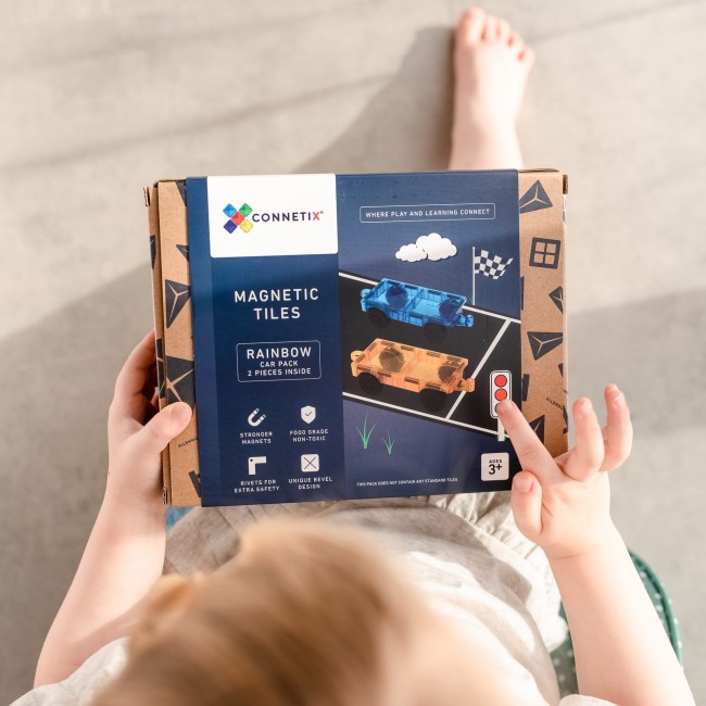Klocki magnetyczne Connetix - Rainbow Car Pack 2 el.