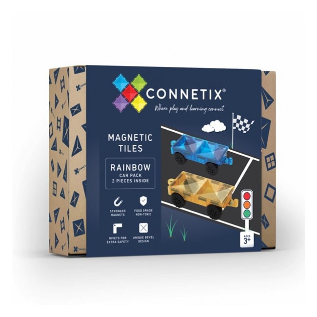 Klocki magnetyczne Connetix - Rainbow Car Pack 2 el.