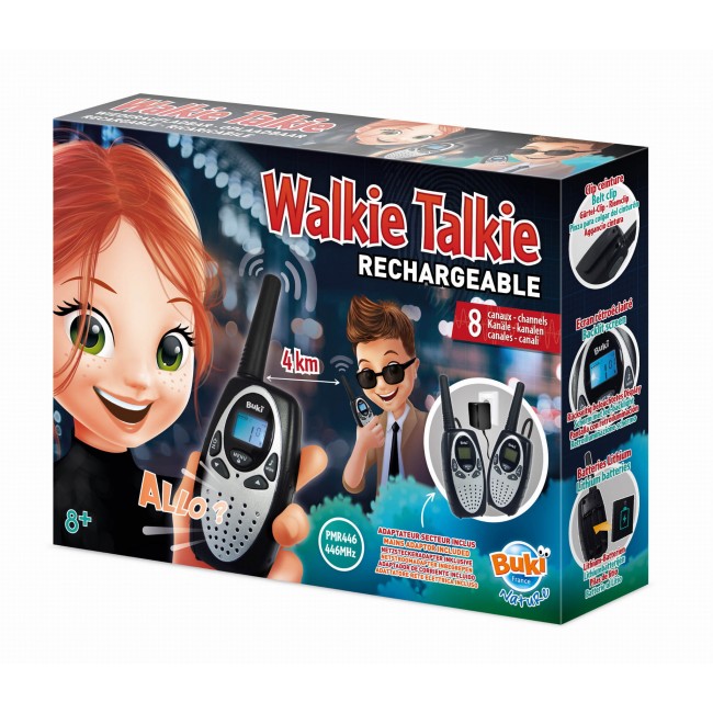 Walkie Talkie z akumulatorem - zasięg 4 km Buki