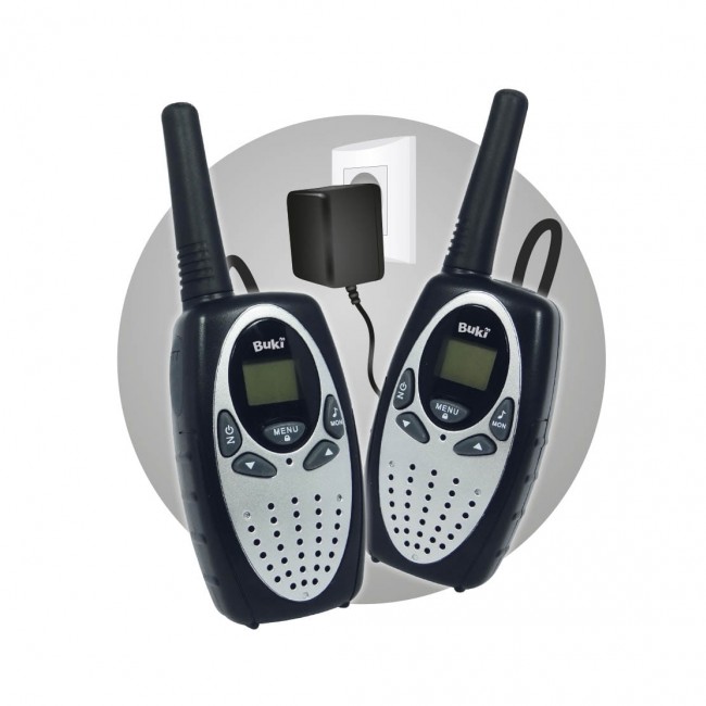 Walkie Talkie z akumulatorem - zasięg 4 km Buki