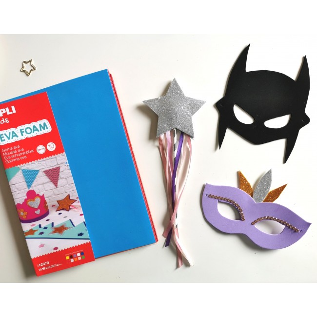 Pianka EVA w arkuszach A4 Apli Kids - MIX 10 szt.