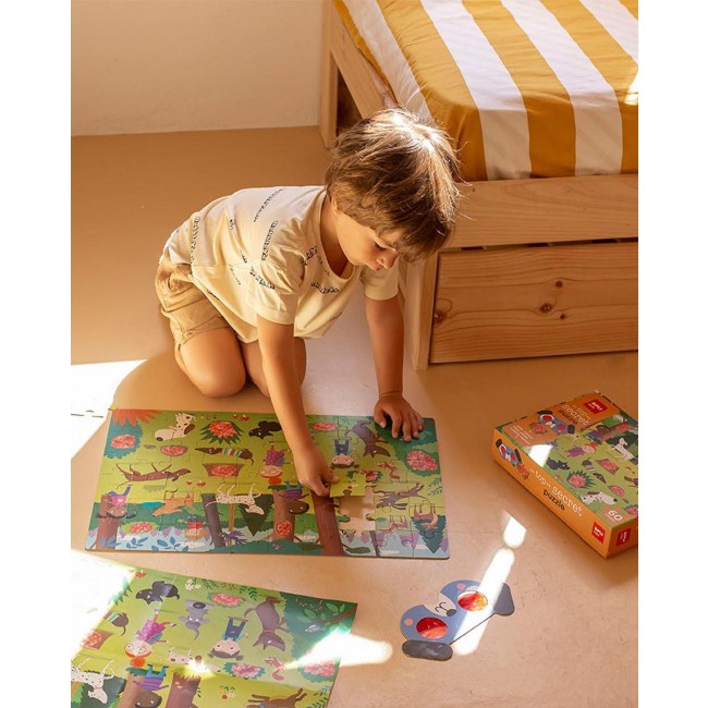 Puzzle z magicznymi okularami Apli Kids - Psy 4+