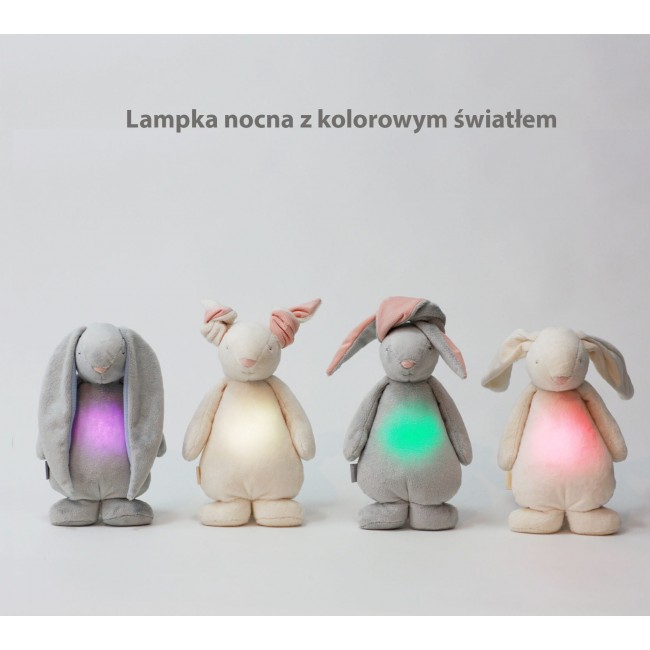Szumiący królik z lampką Moonie - Cream