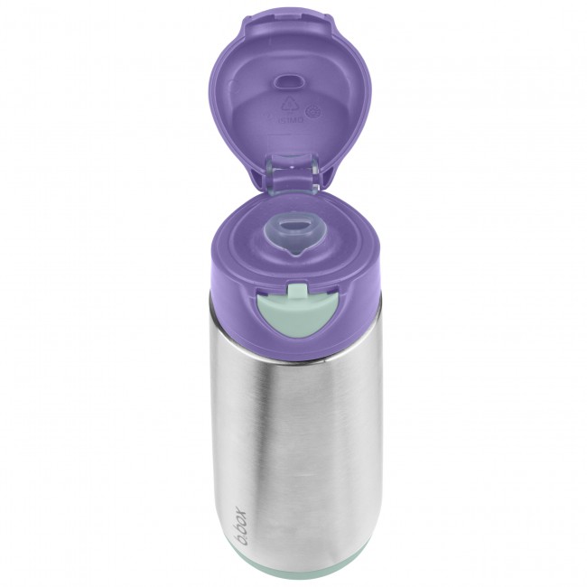 Butelka termiczna z ustnikiem sportowym 500 ml b.box - Lilac Pop