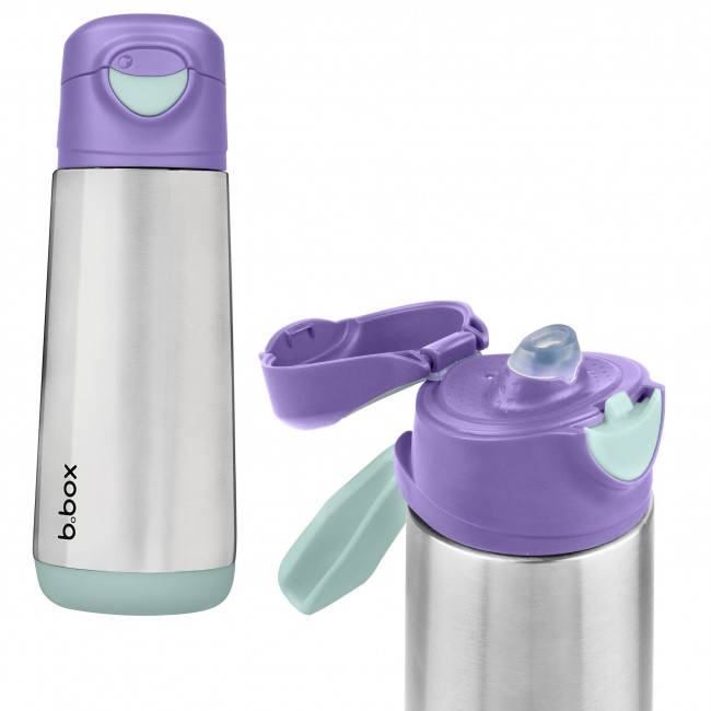 Butelka termiczna z ustnikiem sportowym 500 ml b.box - Lilac Pop