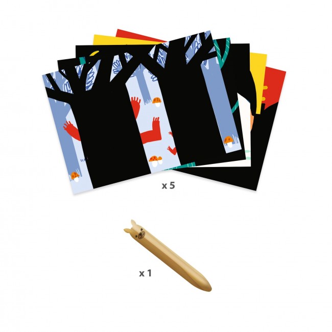 Wydrapywanka Djeco - Nauka o zwierzętach