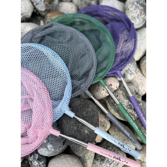 Siatka teleskopowa FOLLOW the duck - Pudrowy Róż