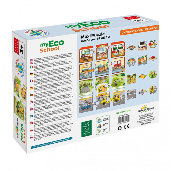 Puzzle edukacyjne Adventerra Games - My Eco School