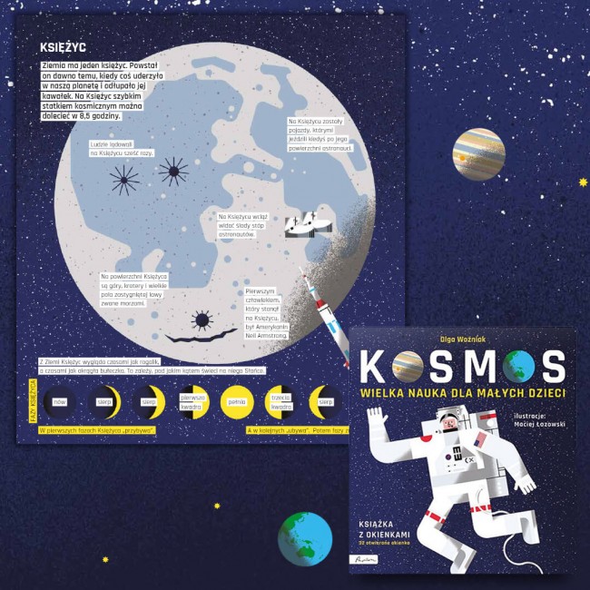 Książka "Wielka nauka dla małych dzieci. Kosmos" Wydawnictwo Papilon
