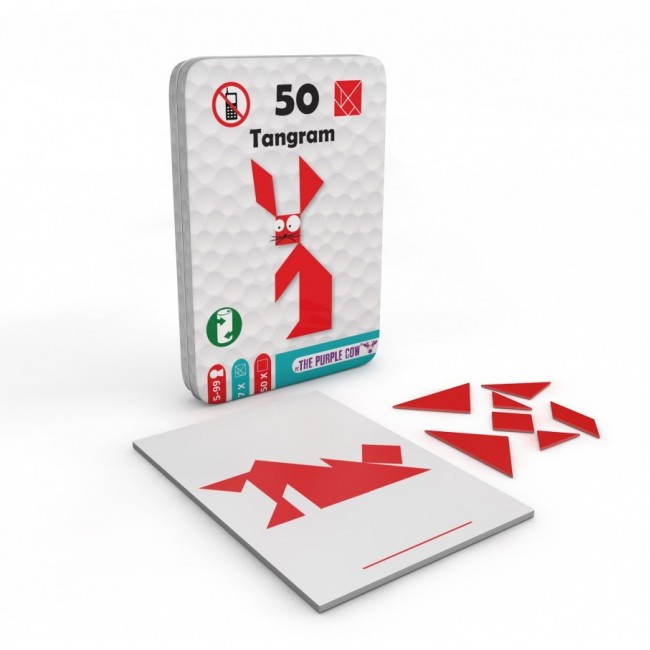 Podróżne łamigłówki The Purple Cow - 50 Tangram
