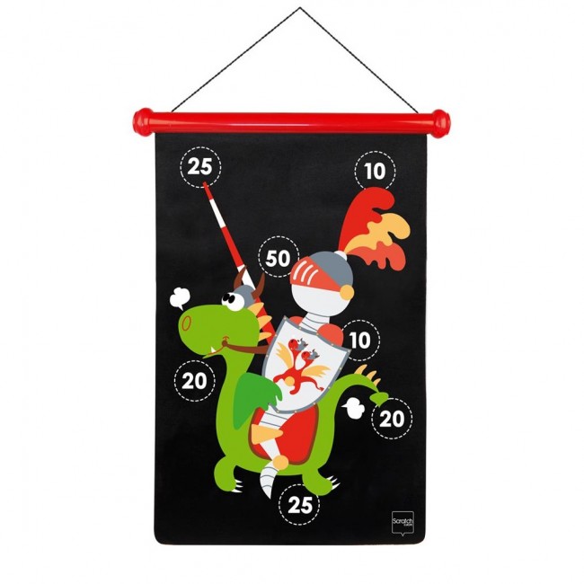 Magnetyczne rzutki Scratch  - Rycerz