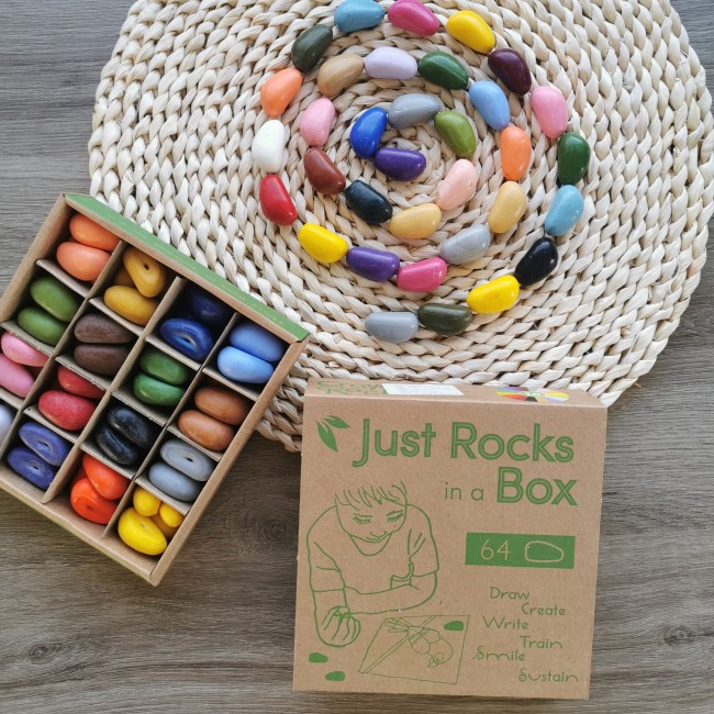 Kredki Crayon Rocks w pudełku 64 sztuki - 16 kolorów