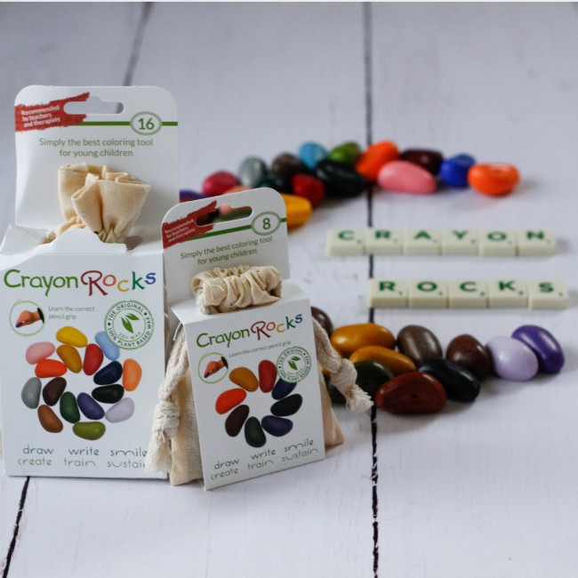 Kredki Crayon Rocks w bawełnianym woreczku - 8 kolorów