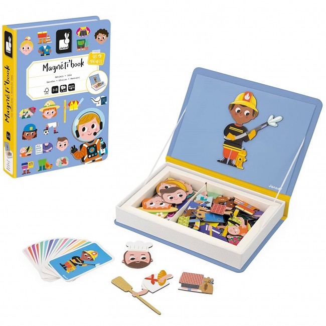 Magnetyczna układanka Magnetibook Janod - Zawody
