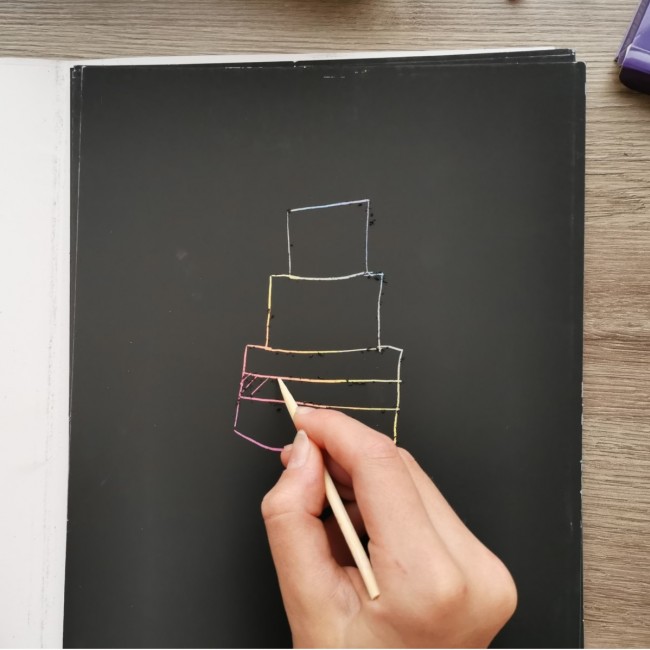 Zestaw wydrapywanek Apli Kids - Magic Scratch A4